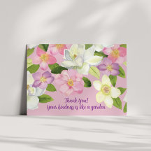 Rosa und weiße Wasserfarbe Magnolia