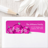 Rosa und weiße Weihnachtsschneeflocken (Insitu)