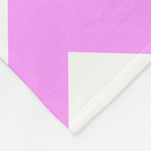 Rosa und weiße Zigzag Fleecedecke (Ecke)
