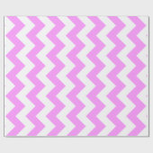 Rosa und weiße Zigzag Geschenkpapier (Flach)