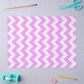 Rosa und weiße Zigzag-Tissue Paper Seidenpapier (Basteln)