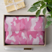Rosa und weißer Camouflage-Entwurf Seidenpapier (Geschenk)