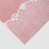 Rosa und weißer Hintergrund mit schwarzer Spitze Seidenpapier (Ausschnitt)