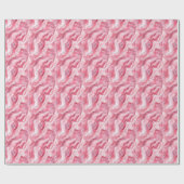 Rosa und weißer Marmor Geschenkpapier (Flach)