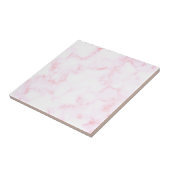 Rosa und weißer Marmor| Keramik Fliese (Seite)