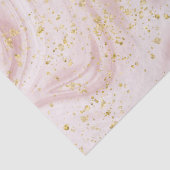 Rosa und weißer Marmor Swirl Gold Glitzer Seidenpapier (Detail)