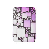 Rosa und weißer Platz tanzen Badematte (Vorderseite Vertikal)