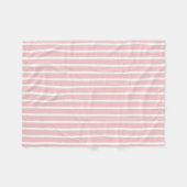 Rosa und weißer Streifen Fleecedecke (Vorderseite (Horizontal))