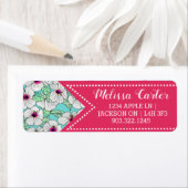 Rosa und weißer tropischer Hibiskus Blumenmuster (Insitu)