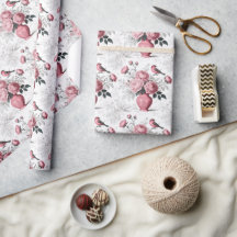 Rosa und weißes Chinoiserie-Toile-Muster