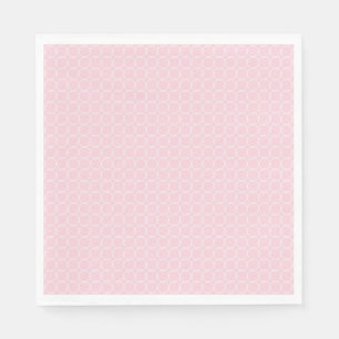 Rosa und Weißes Geographisches Papier Serviette