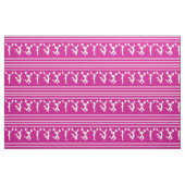 Rosa und weißes gestreiftes Cheerleading oder Pom Stoff (Fat Quarter (45,7 x 55,9 cm))