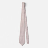 Rosa und weißes Gingham-Karo-Muster Krawatte (Vorderseite)