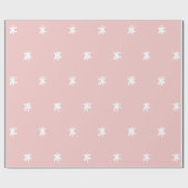 Rosa und weißes Muster Geschenkpapier (Flach)