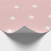 Rosa und weißes Muster Geschenkpapier (Ecke)