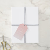 Rosa und weißes Ombre Geschenkanhänger (Mit Garn)
