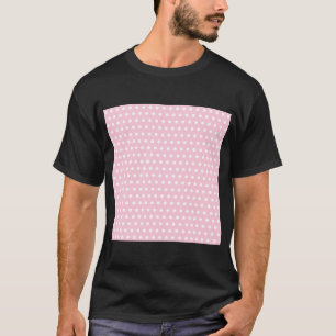 Rosa und weißes Tupfen-Muster. Spotty. T-Shirt