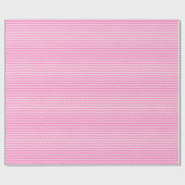 Rosa und weißes Zickzack Schleifpapier Geschenkpapier (Flach)