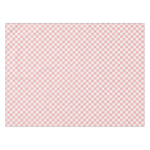 Rosa-und weißeshübsches Retro Schachbrett-50er Tischdecke (Vorderseite (Horizontal))