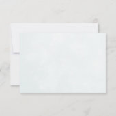 Rosa- und Weißrosenblüten RSVP Karte (Rückseite)