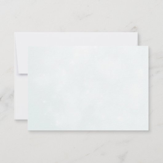 Rosa- und Weißrosenblüten RSVP Karte (Rückseite)