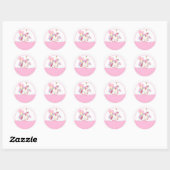 Rosa Unicorn Classic Scrapbook Aufkleber (Blatt)