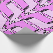 Rosa Unicorn Geschenkpapier (Ecke)