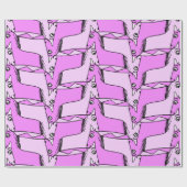 Rosa Unicorn Geschenkpapier (Flach)