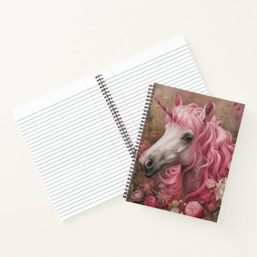 Rosa Unicorn Journal Notizblock (Innenseite)