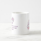 Rosa Unicorn kacken Kaffeetasse (Mittel)