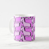 Rosa Unicorn Kaffeetasse (Vorderseite Links)