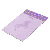 Rosa Unicorn Notizblock (angewinkelt)