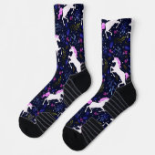 Rosa Unicorn Socken (Links)