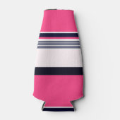 Rosa Uniformstreifen Flaschenkühler (Vorderseite)