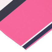Rosa Uniformstreifen Großer Tischläufer (Ecke)