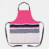 Rosa Uniformstreifen Schürze (Vorderseite)