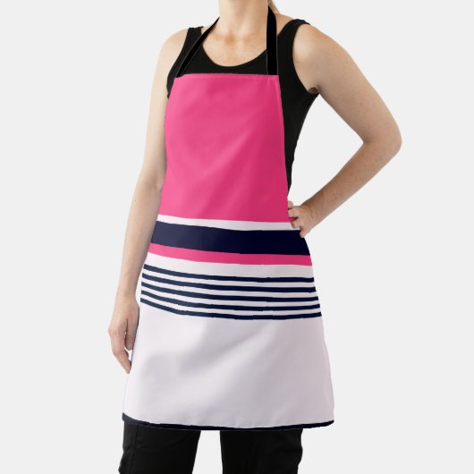 Rosa Uniformstreifen Schürze (InSitu)
