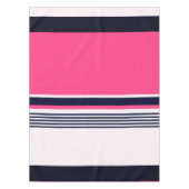 Rosa Uniformstreifen Tischdecke (Vorderseite)