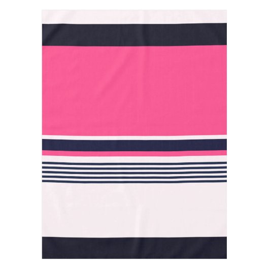 Rosa Uniformstreifen Tischdecke (Vorderseite)