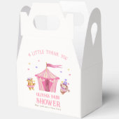 Rosa Unique Circus Bear Monkey Baby Dusche Geschenkschachtel (Offen)