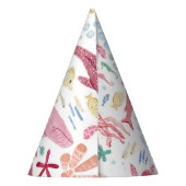 Rosa unter dem Meer Geburtstag Partyhütchen (Rückseite)