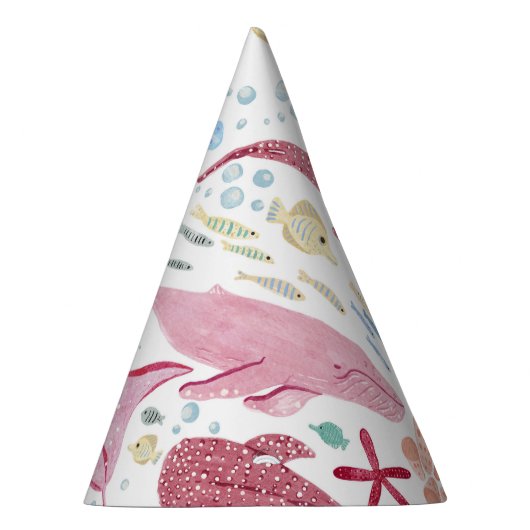 Rosa unter dem Meer Geburtstag Partyhütchen (Rechts)