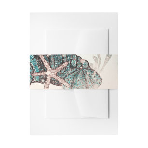 Rosa Unter den Muscheln Strand Sweet 16 Party Einladungsbanderole