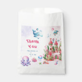 Rosa unter der Kinderdusche der Meerjungfrau Geschenktütchen (Vorderseite)