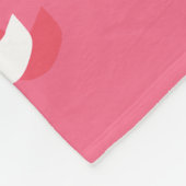 rosa Unterdecke Fleecedecke (Ecke)
