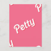 rosa Unterlage Postkarte (Vorderseite)