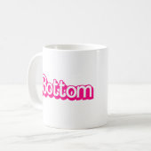 Rosa Unterseite Kaffeetasse (Vorderseite Links)