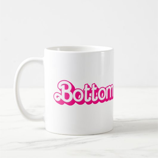 Rosa Unterseite Kaffeetasse (Links)