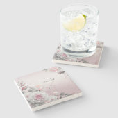 Rosa Untersetzer (Seitenansicht)