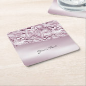 Rosa Untersetzer (angewinkelt)